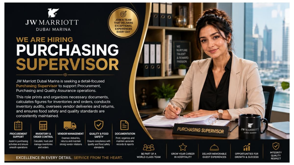 Purchasing Supervisor Jobs UAE 2026