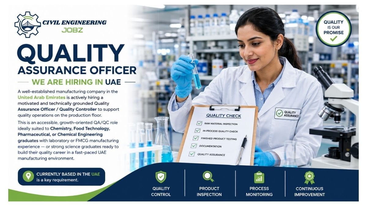 Quality Assurance Officer Jobs UAE 2026 