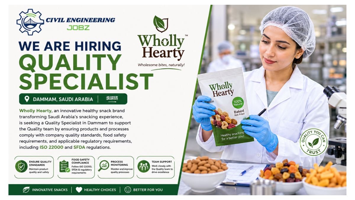 Quality Specialist Jobs Dammam Saudi Arabia 2026 