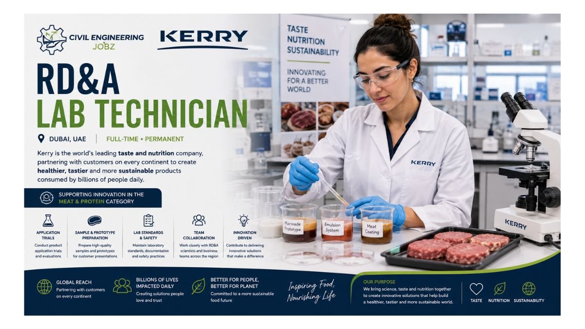RD&A Lab Technician Jobs Dubai UAE 2026