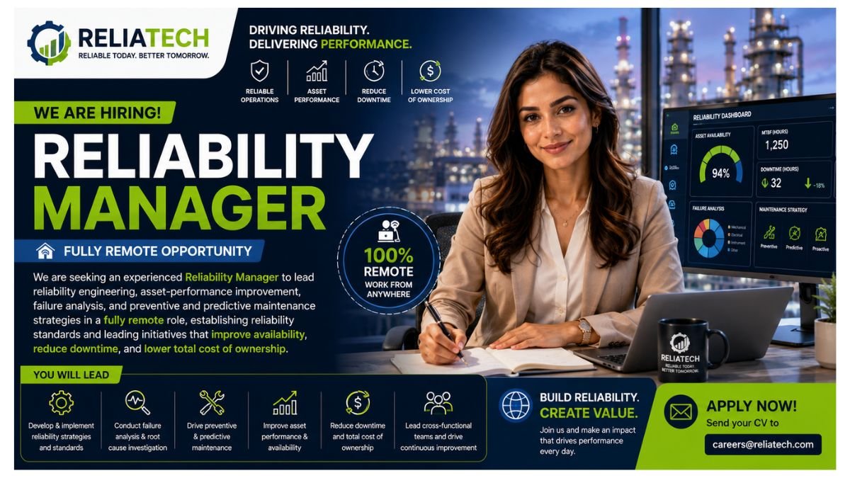 Reliability Manager Jobs UAE 2026