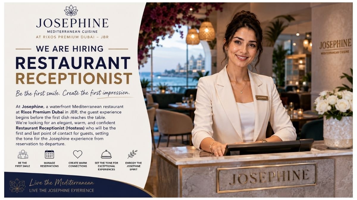 Restaurant Receptionist Jobs UAE 2026