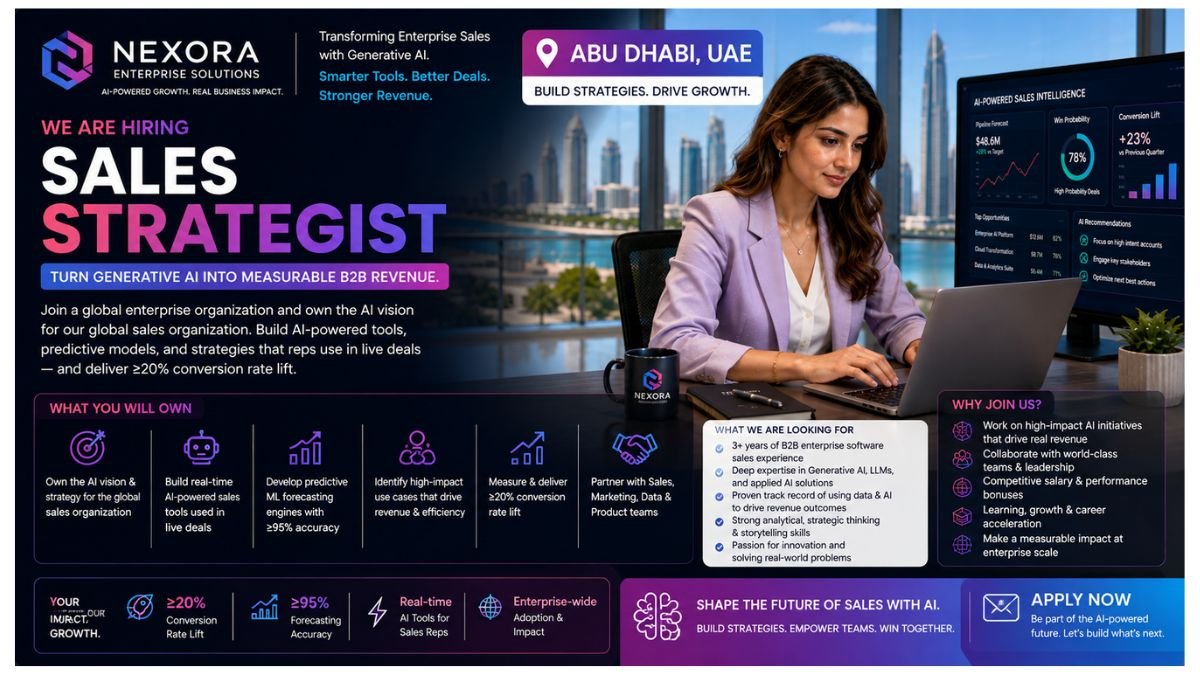 Sales Strategist Jobs UAE 2026