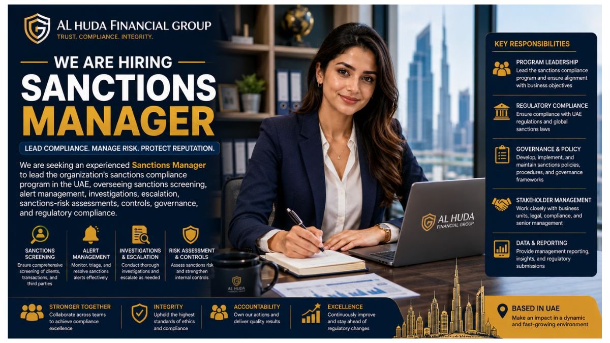 Sanctions Manager Jobs UAE 2026