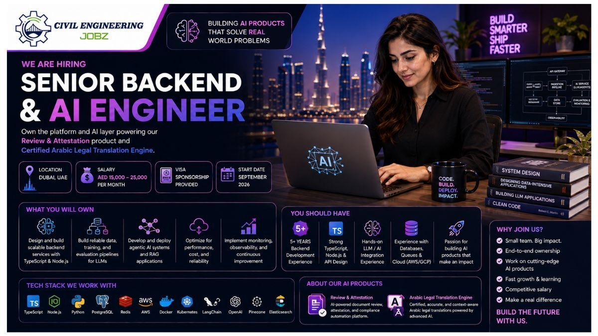Senior Backend and AI Engineer Jobs Dubai 2026