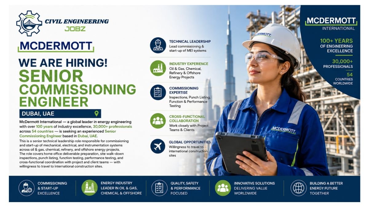 Senior Commissioning Engineer Jobs Dubai UAE 2026