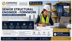 Senior Structural Engineer Formwork Jobs Dubai 2026