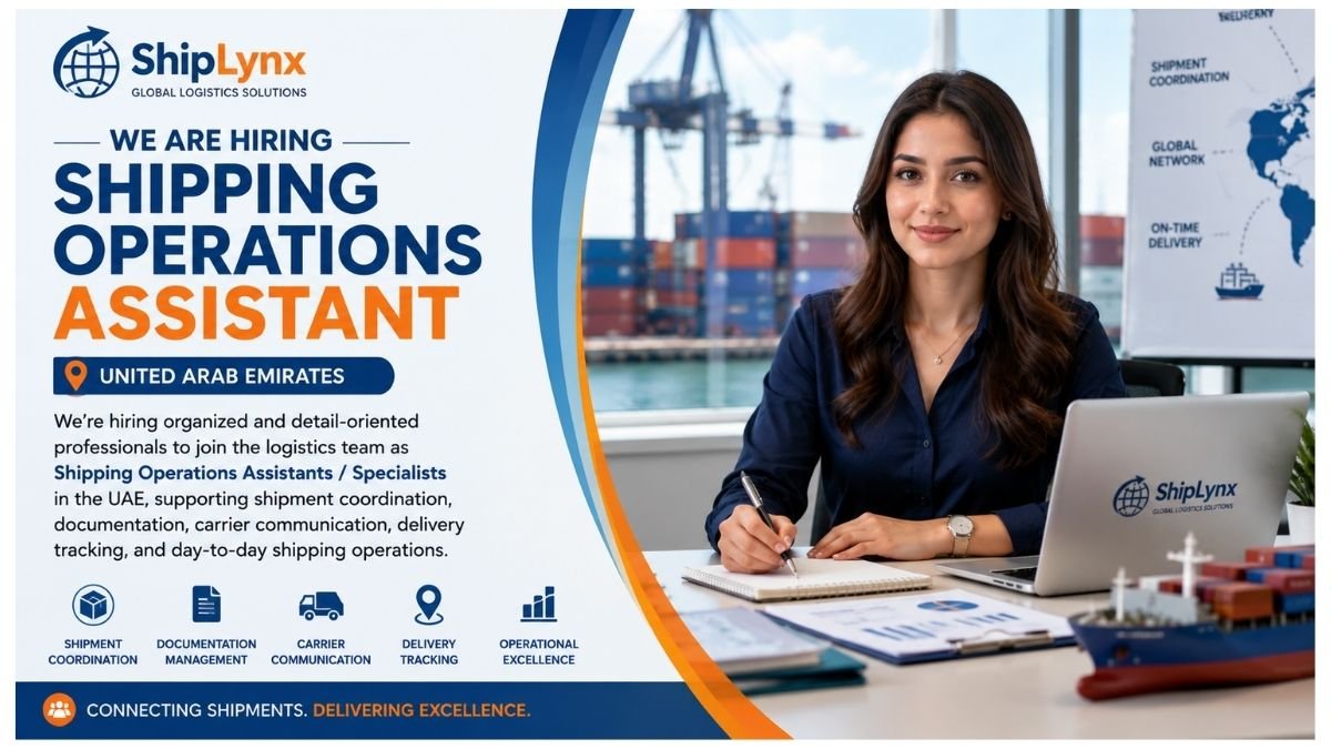 Shipping Operations Assistant Jobs UAE 2026