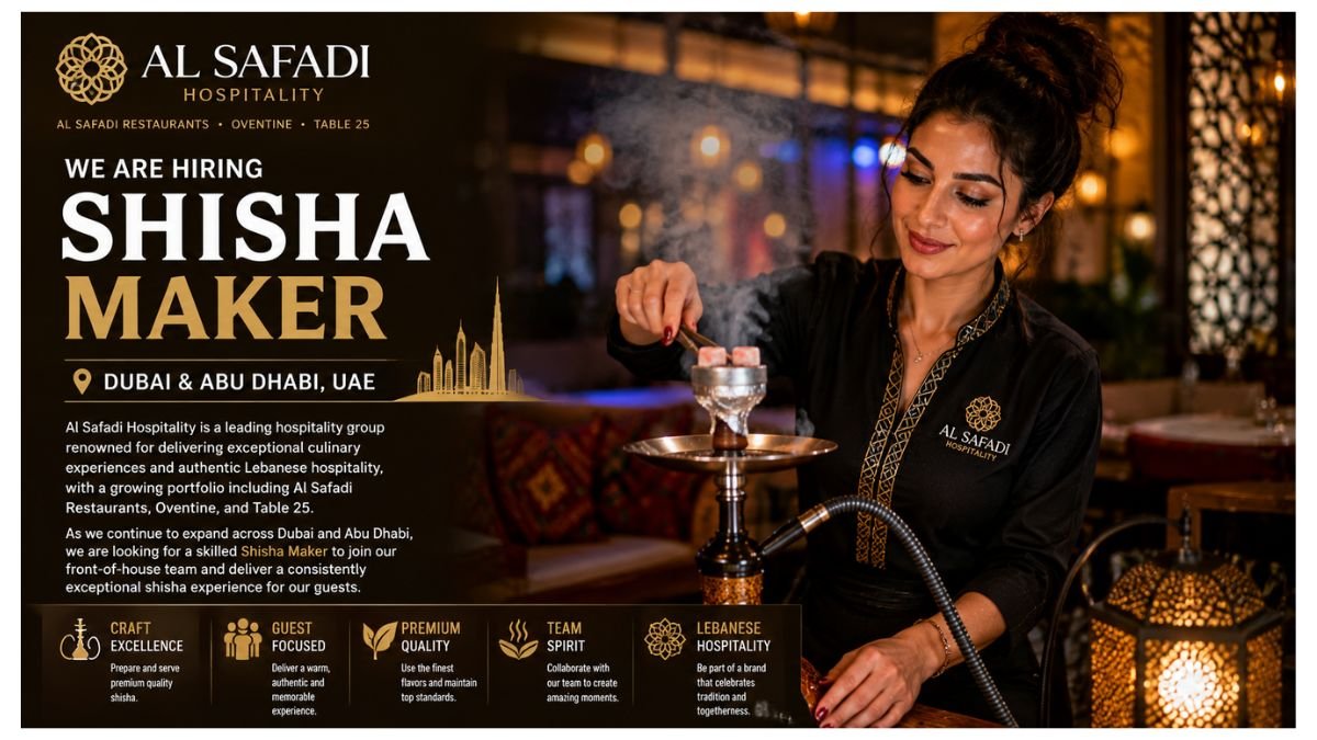Shisha Maker Jobs UAE 2026