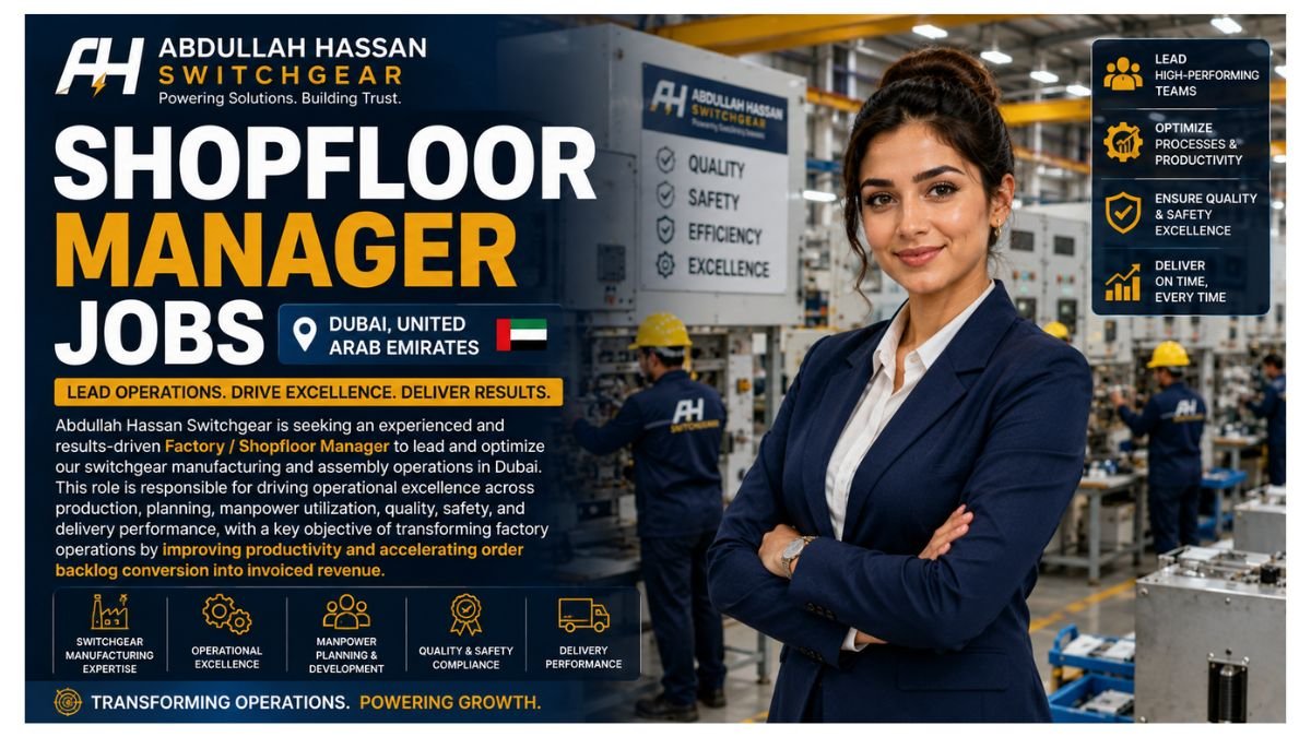 Shopfloor Manager Jobs UAE 2026 