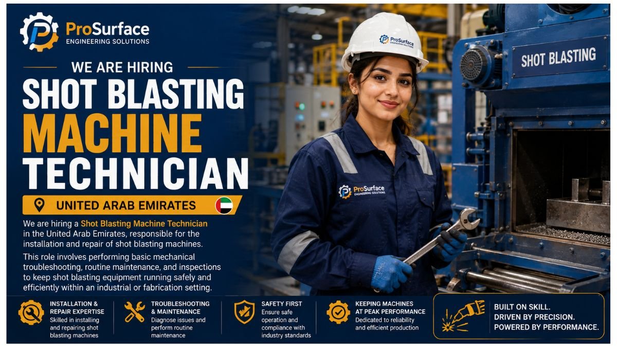 Shot Blasting Machine Technician Jobs UAE 2026