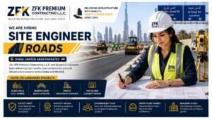 Site Engineer Roads Jobs Dubai UAE 2026 