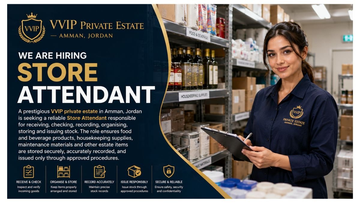 Store Attendant Jobs Jordan 2026