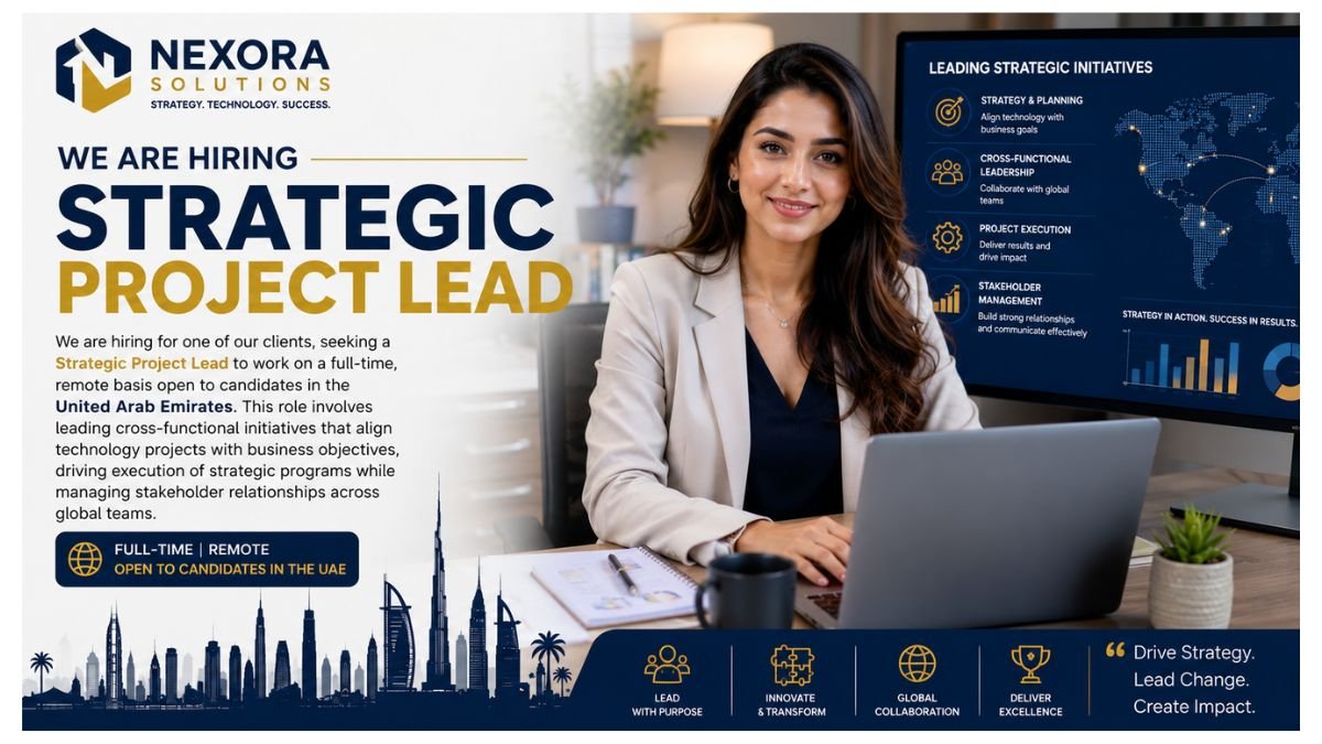 Strategic Project Lead Jobs UAE 2026