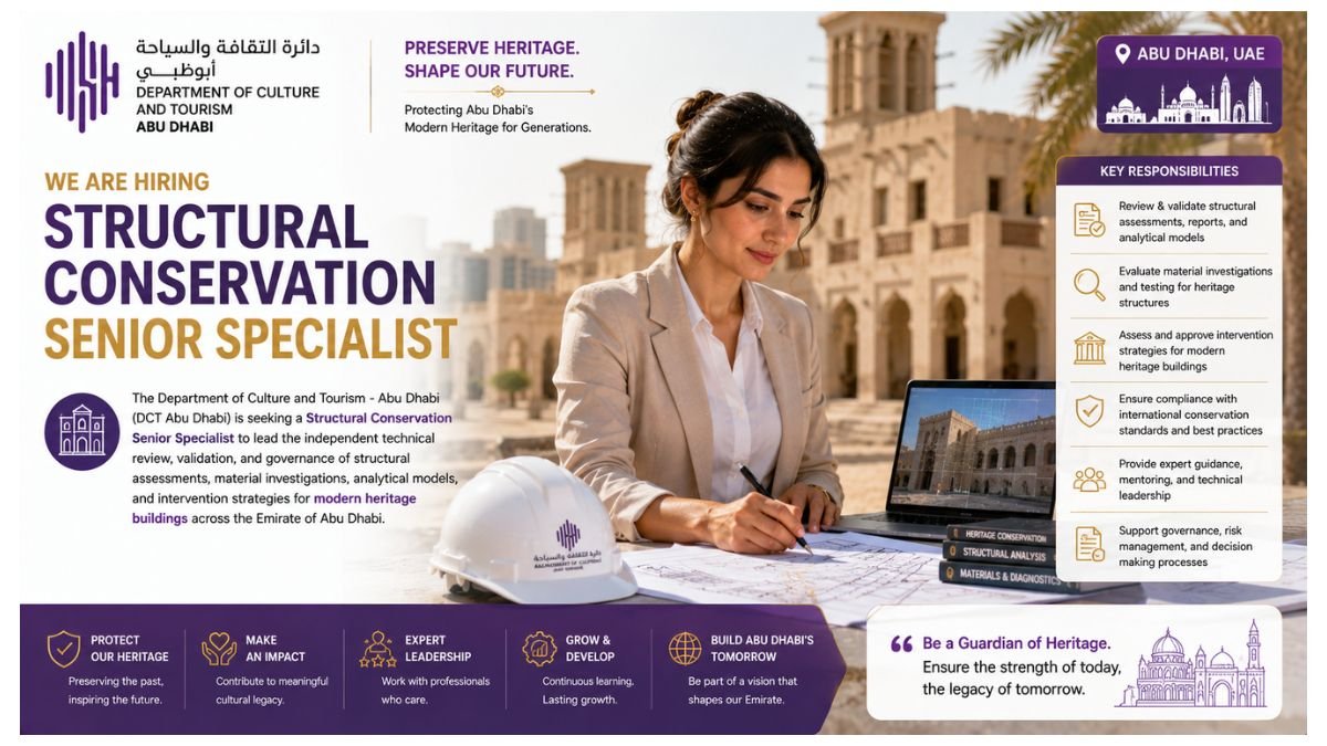 Structural Conservation Senior Specialist Jobs Abu Dhabi 2026