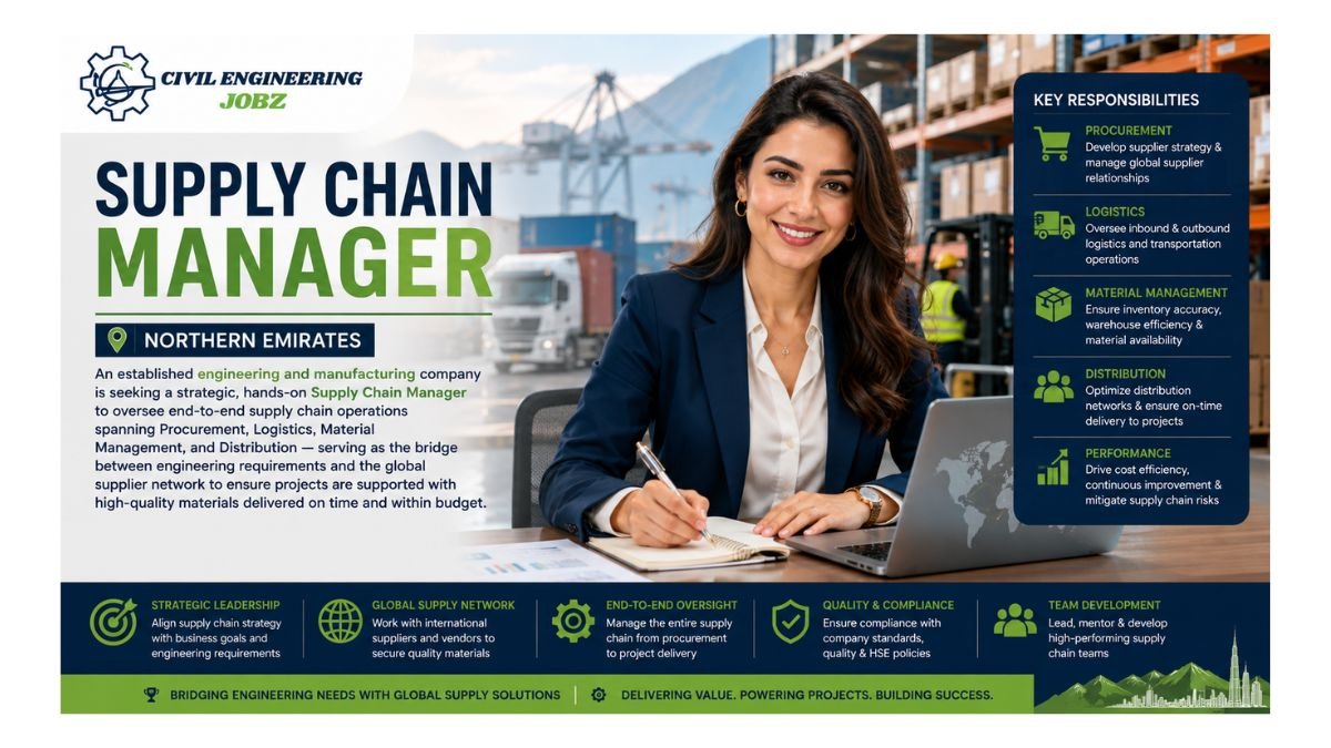 Supply Chain Manager Jobs Dubai UAE 2026