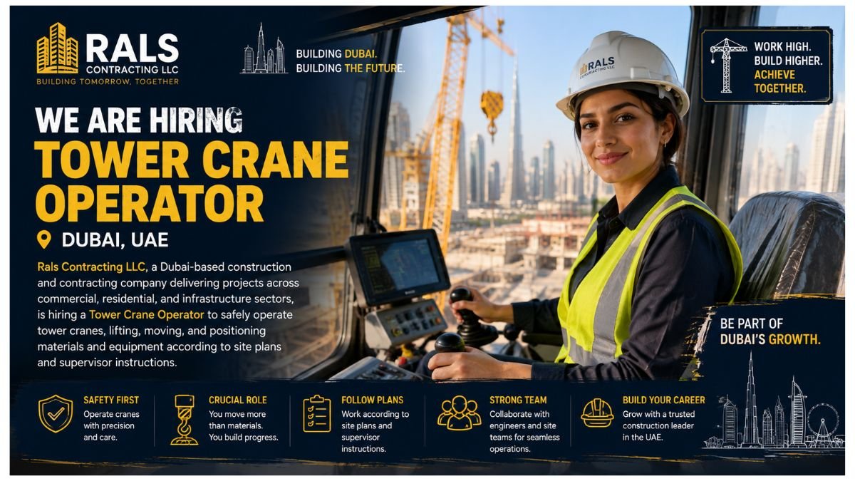 Tower Crane Operator Jobs Dubai 2026