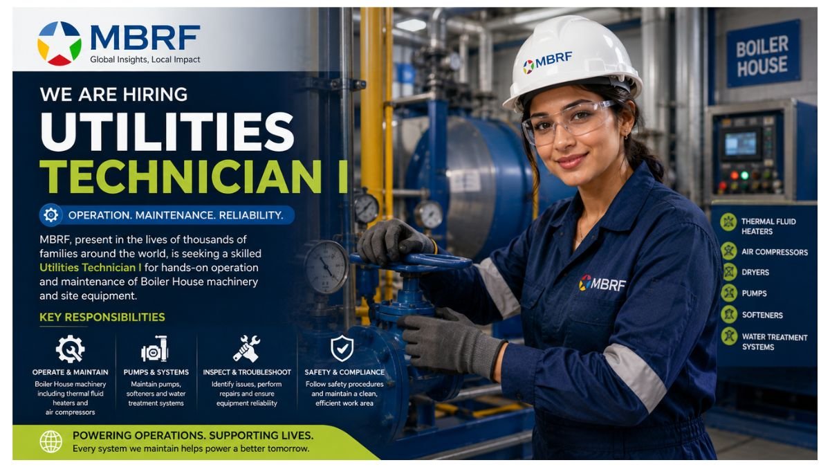 Utilities Technician I Jobs UAE 2026