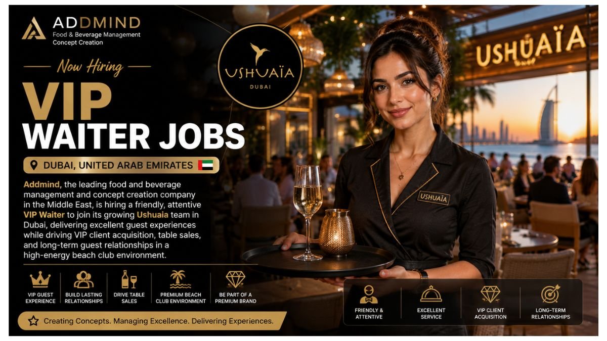 VIP Waiter Jobs Dubai 2026