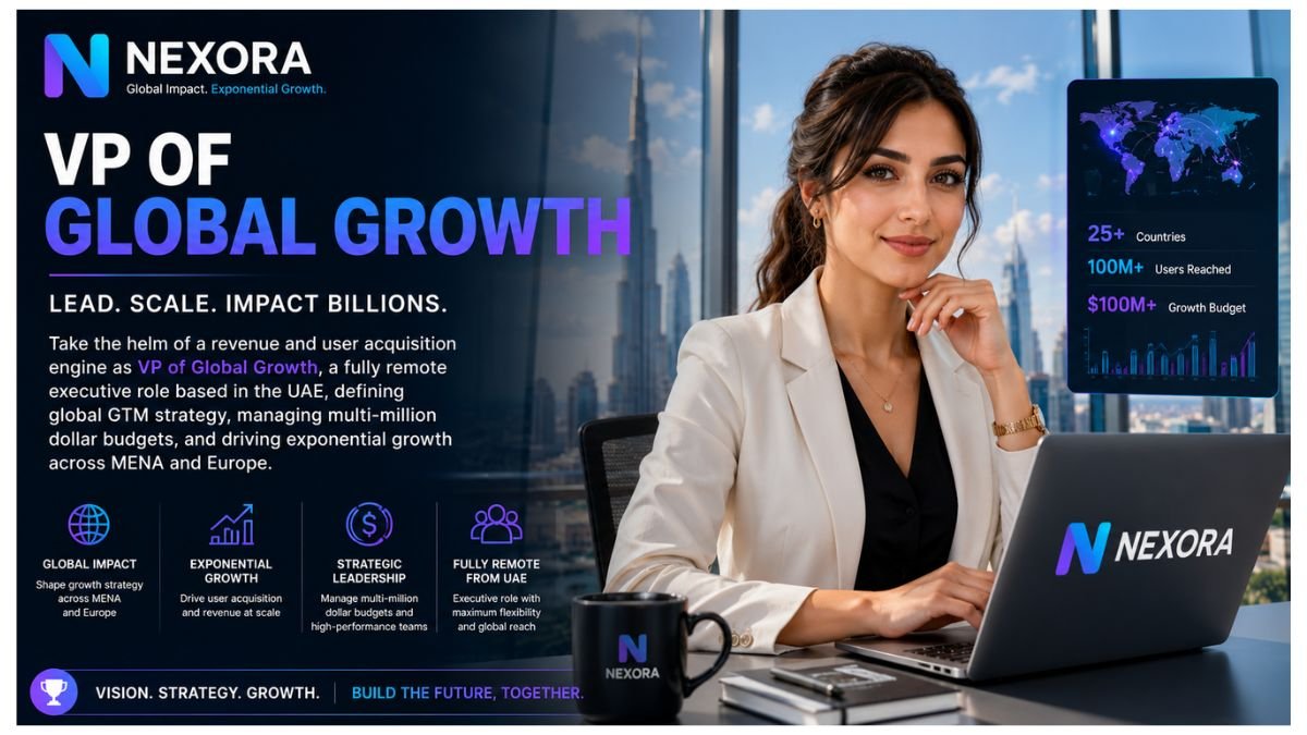 VP of Global Growth Jobs UAE 2026