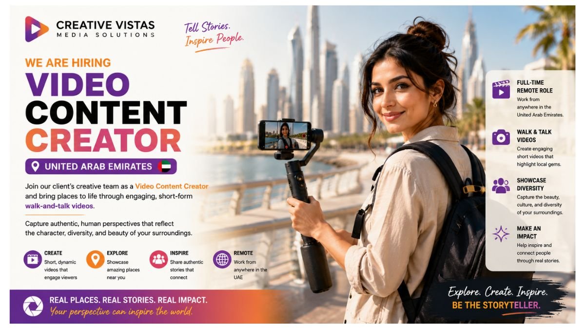Video Creator Jobs UAE 2026