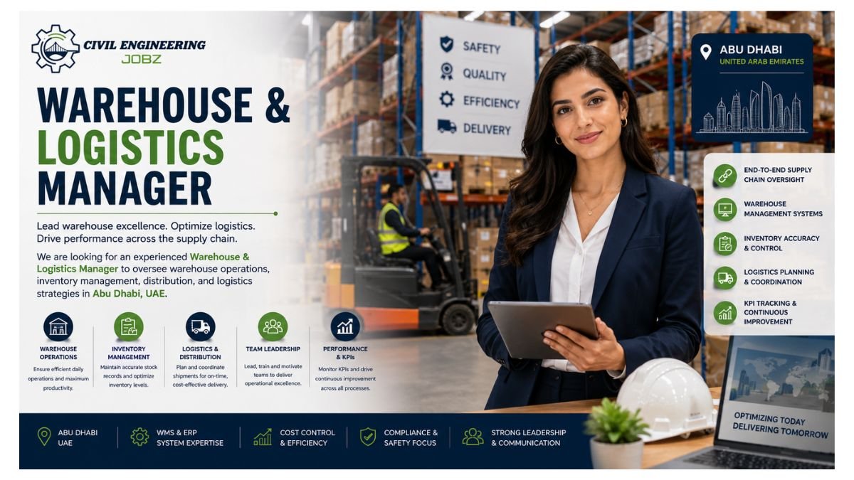 Warehouse & Logistics Manager Jobs Abu Dhabi UAE 2026