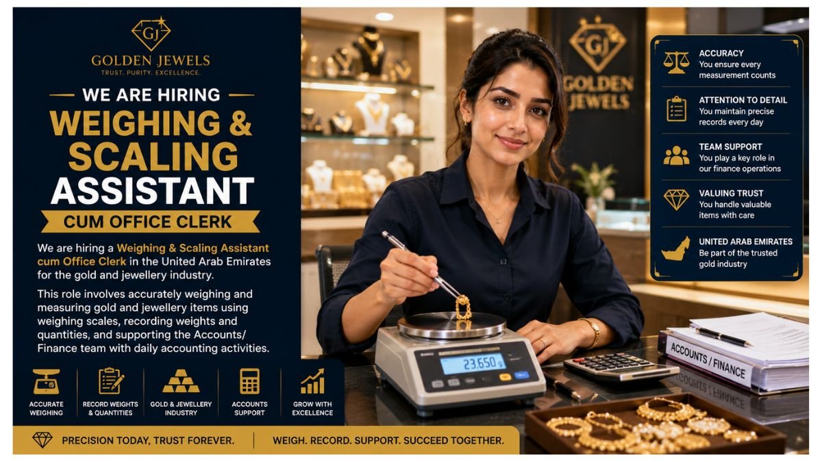 Weighing Scaling Assistant Jobs UAE 2026