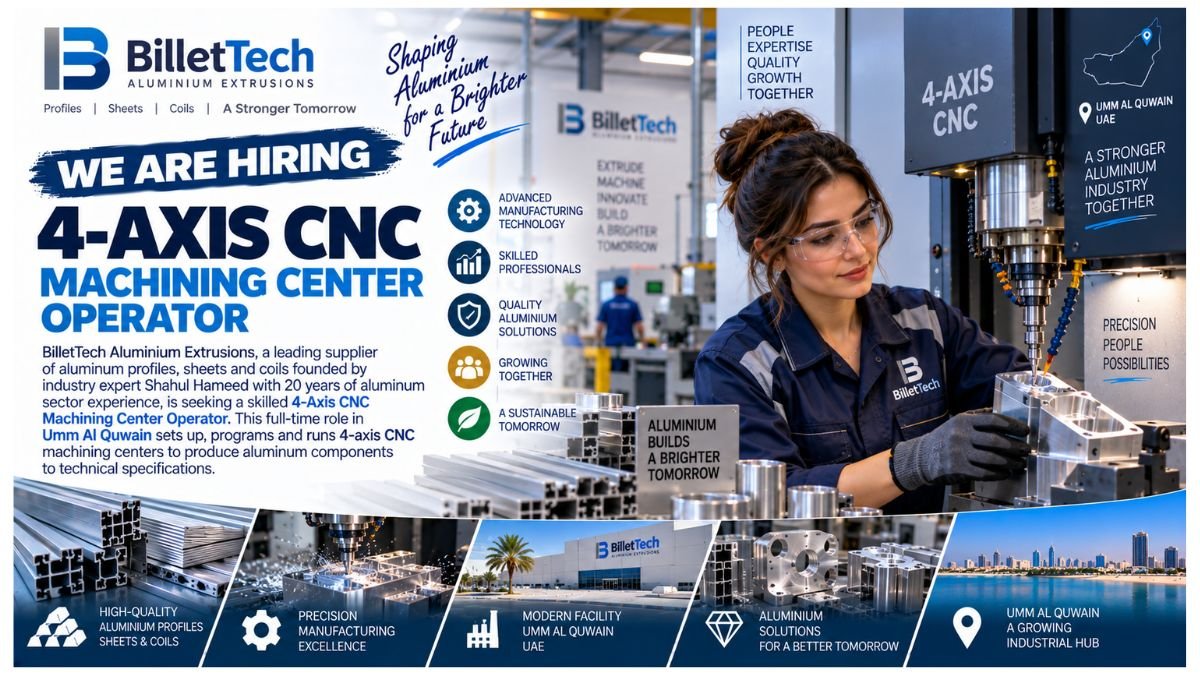 4-Axis CNC Machining Center Operator Jobs UAE 2026