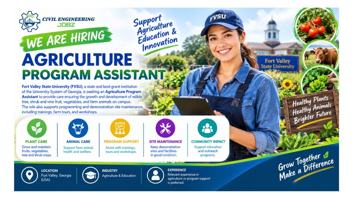 Agriculture Program Assistant Jobs Fort Valley GA 2026