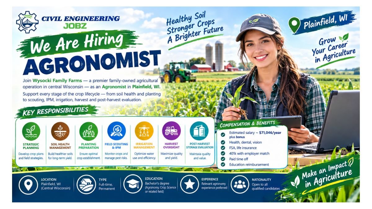 Agronomist Jobs Plainfield WI 2026
