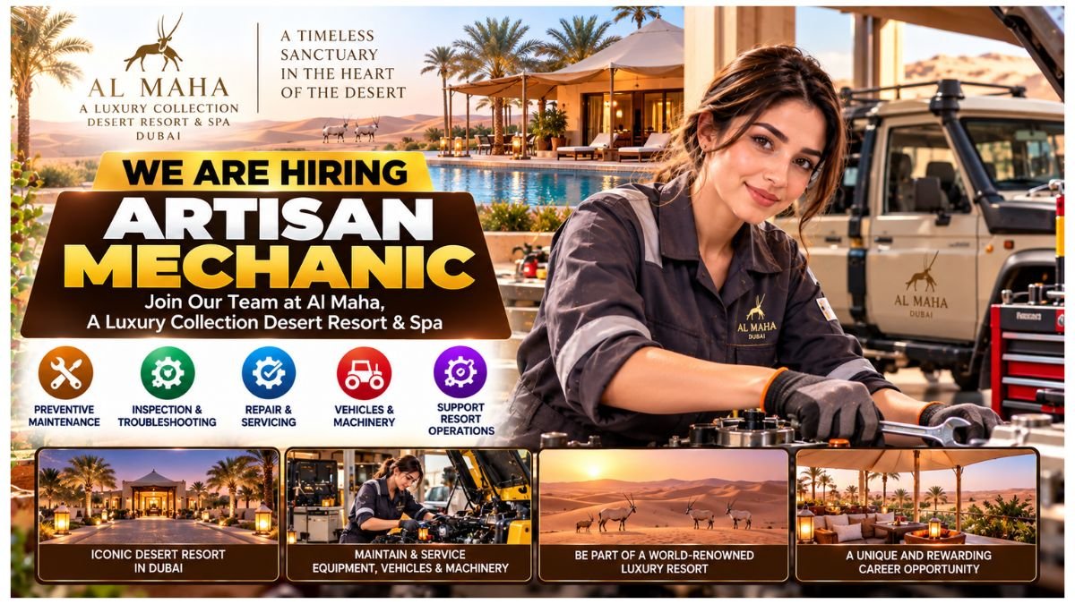 Artisan Mechanic Jobs UAE 2026