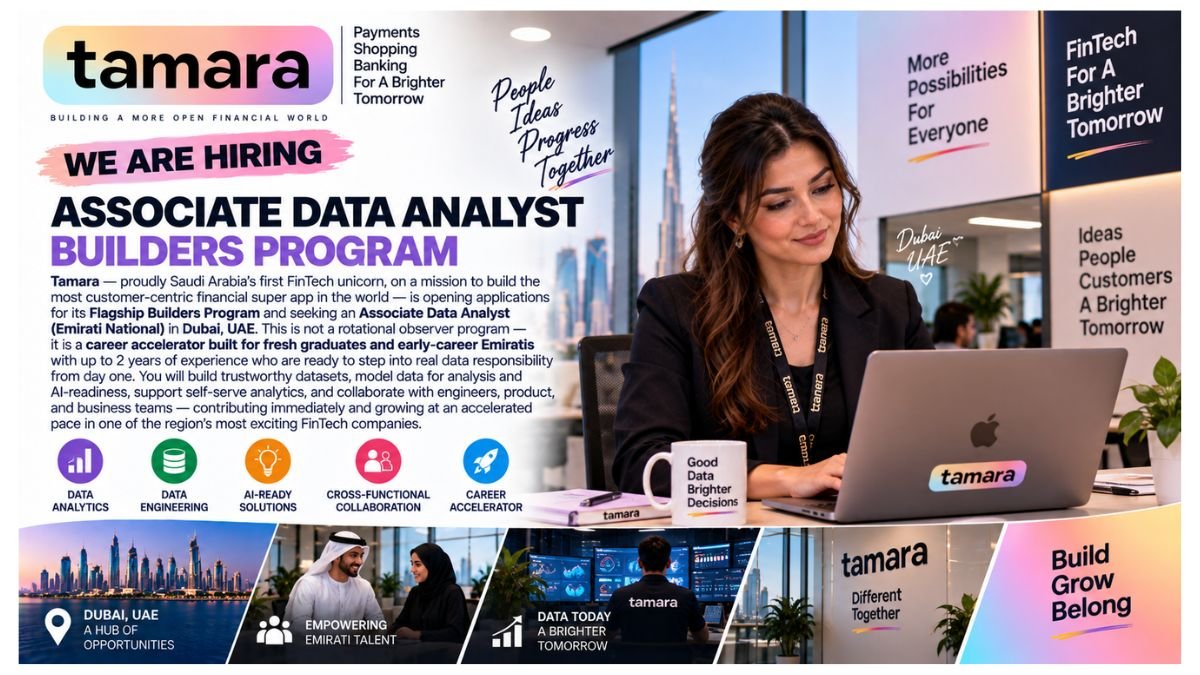 Associate Data Analyst Builders Program Emirati National Jobs Dubai UAE 2026