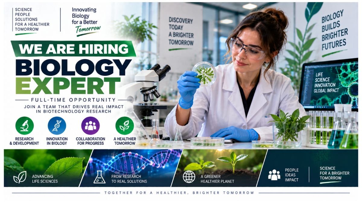 Biology Expert Jobs UAE 2026