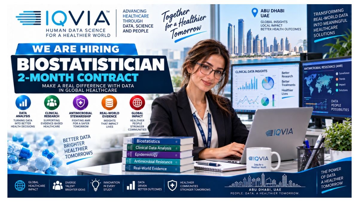 Biostatistician 2-Month Contract Jobs Abu Dhabi UAE 2026
