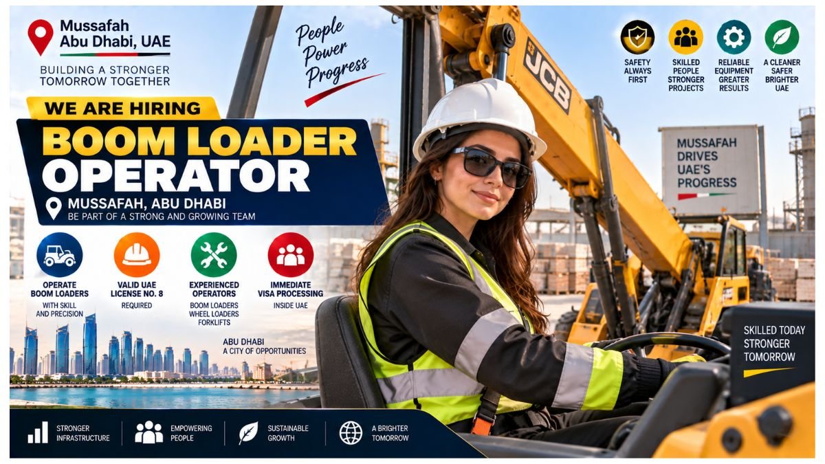 Boom Loader Operator Jobs UAE 2026