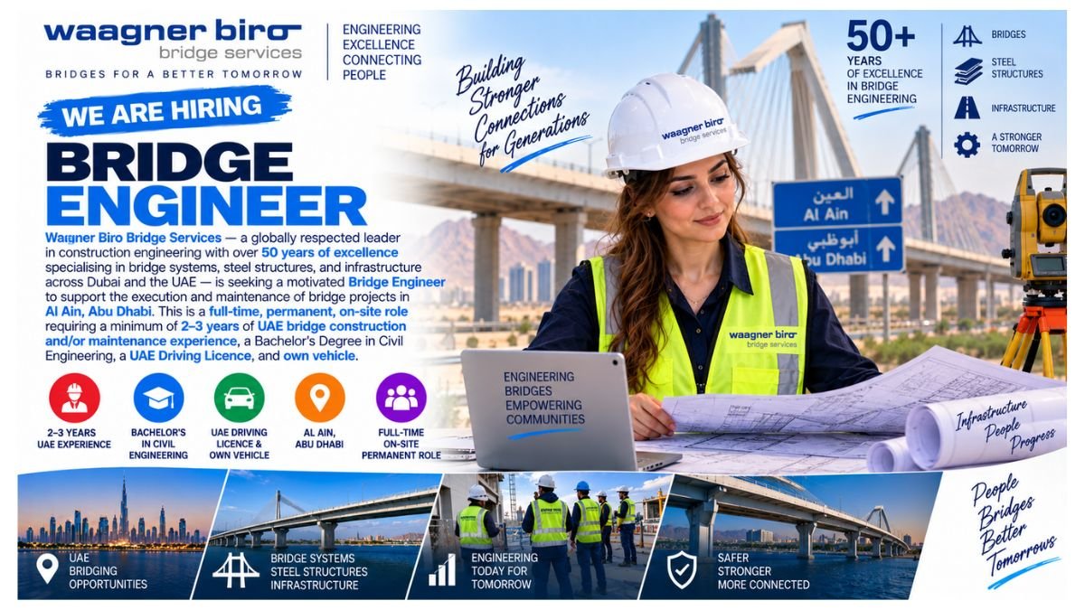 Bridge Engineer Jobs Abu Dhabi UAE 2026