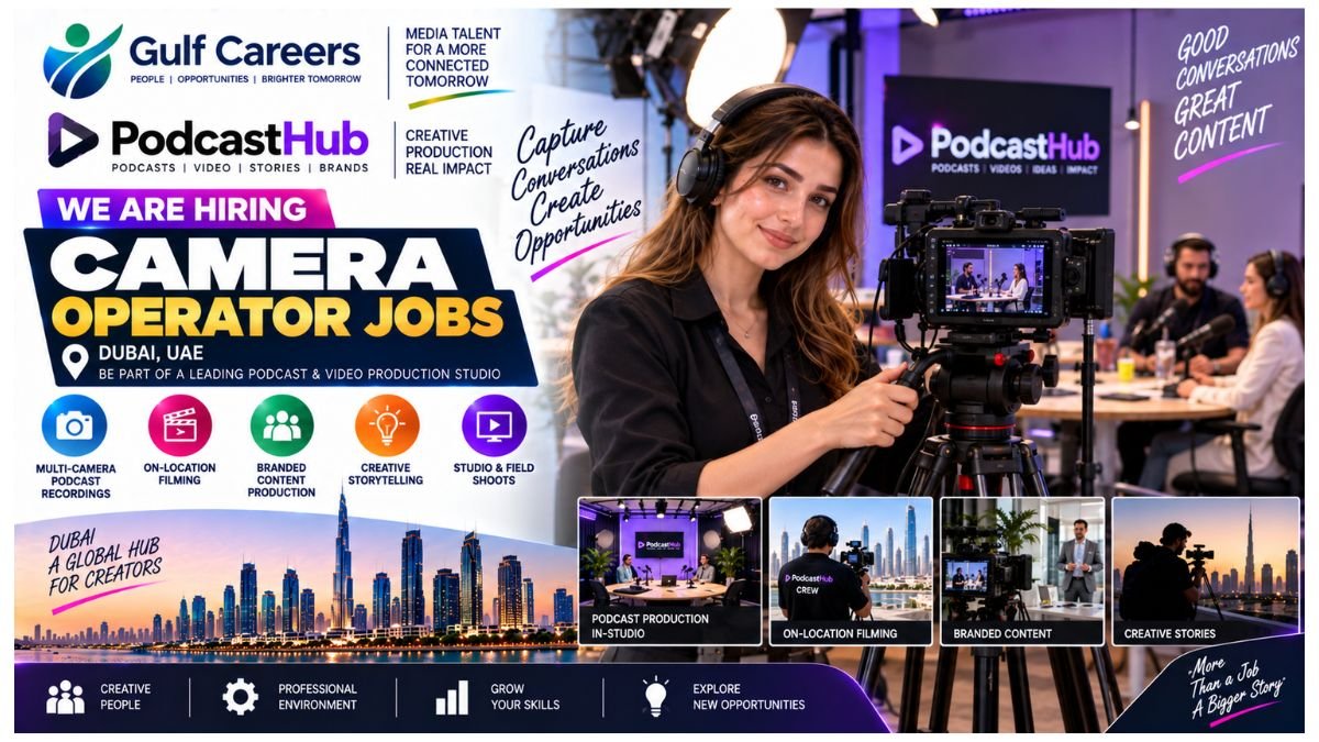 Camera Operator Jobs Dubai 2026