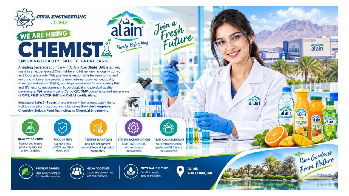 Chemist Jobs Al Ain Abu Dhabi UAE 2026