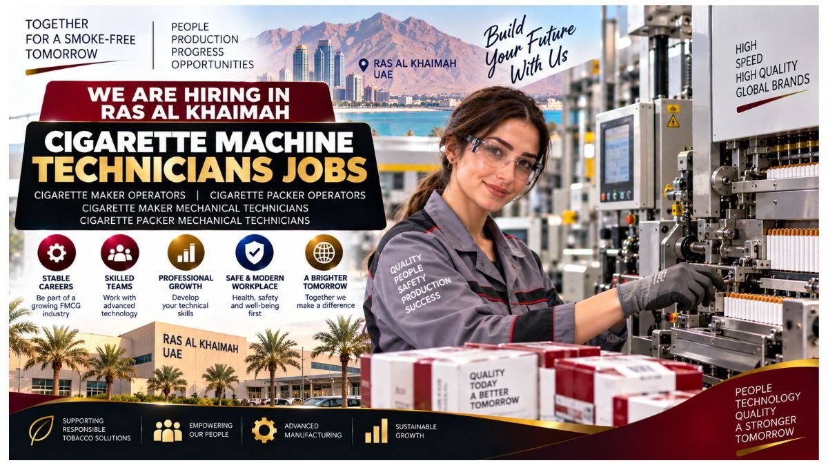 Cigarette Machine Technicians Jobs RAK 2026