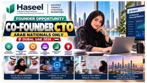 Co-Founder CTO Arab Nationals Jobs Dubai UAE 2026