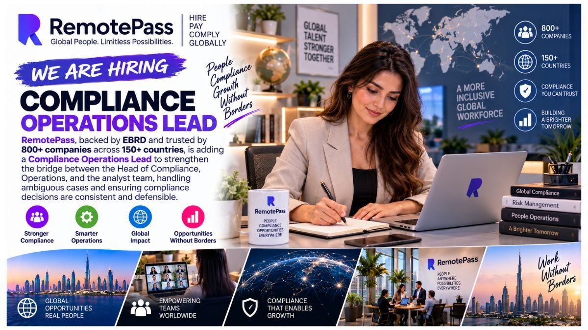 Compliance Operations Lead Jobs UAE 2026