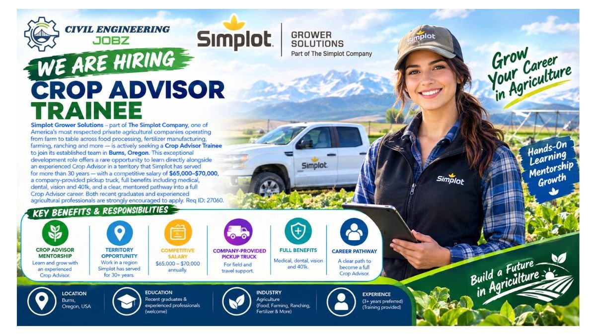 Crop Advisor Trainee Jobs Burns OR 2026