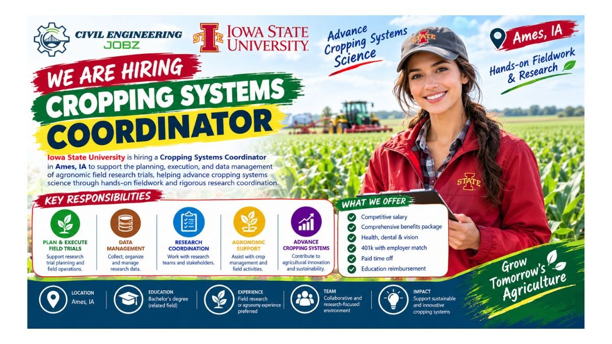 Cropping Systems Coordinator Jobs Ames IA 2026