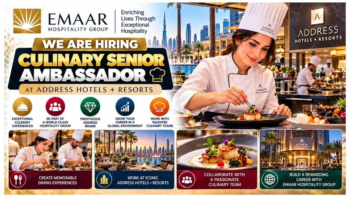 Culinary Senior Ambassador Jobs UAE 2026