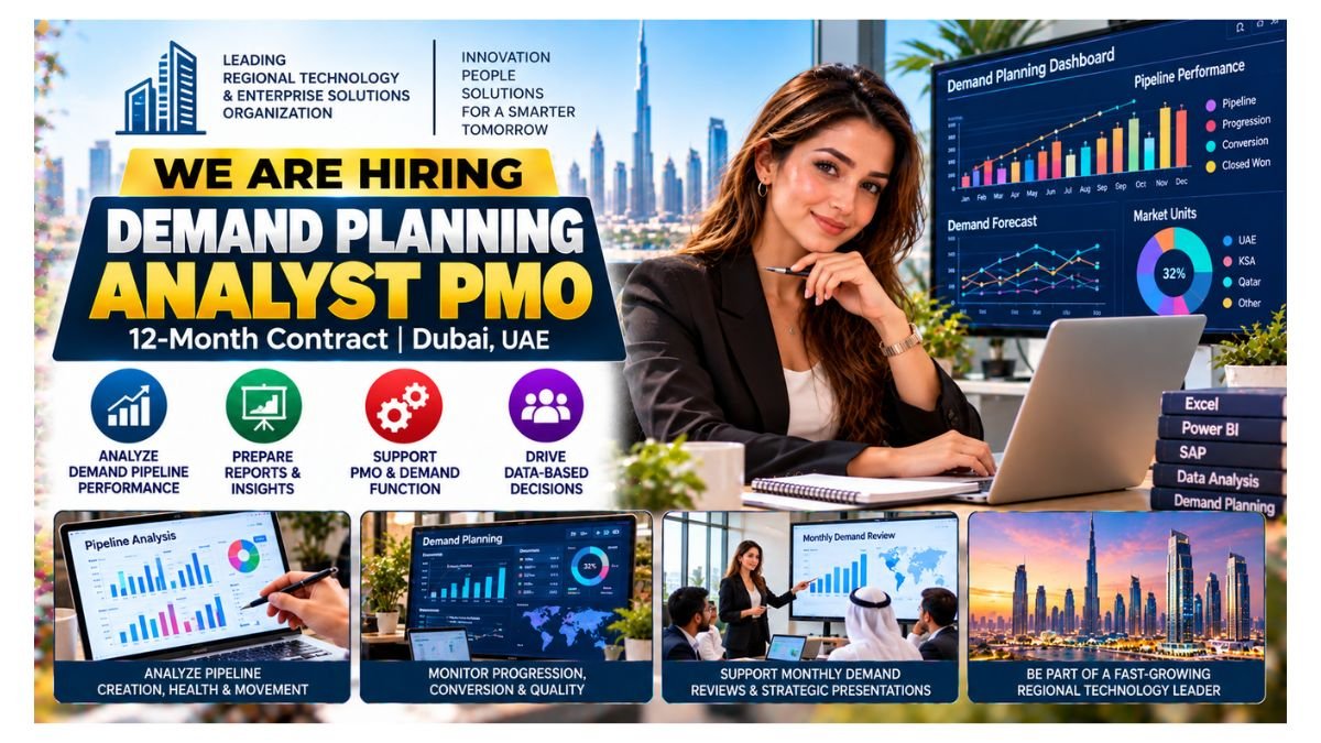 Demand Planning Analyst PMO Jobs Dubai UAE 2026 