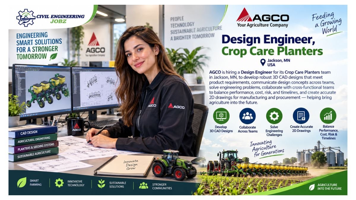 Design Engineer, Crop Care Planters Jobs Jackson MN 2026