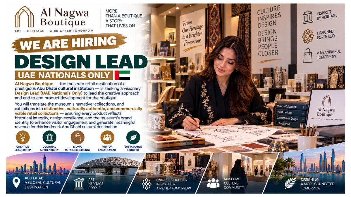 Design Lead UAE Nationals Jobs Abu Dhabi 2026