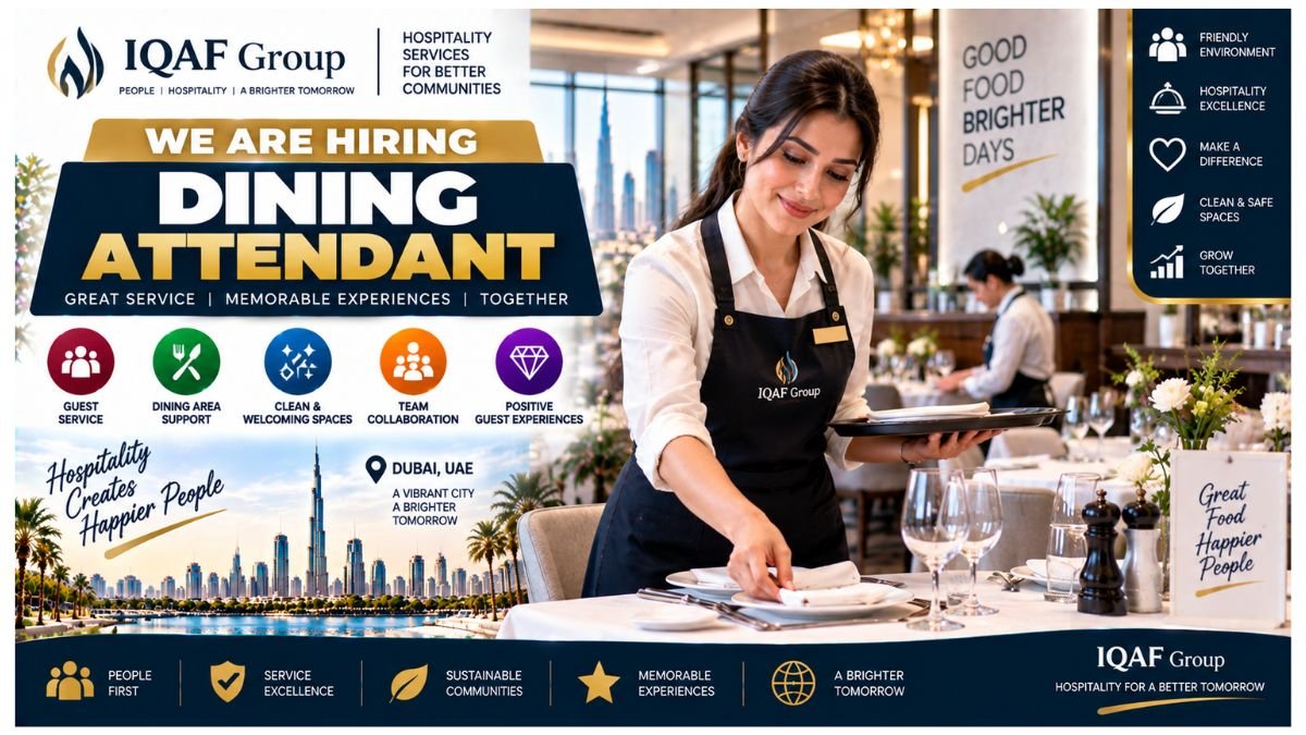 Dining Attendant Jobs UAE 2026