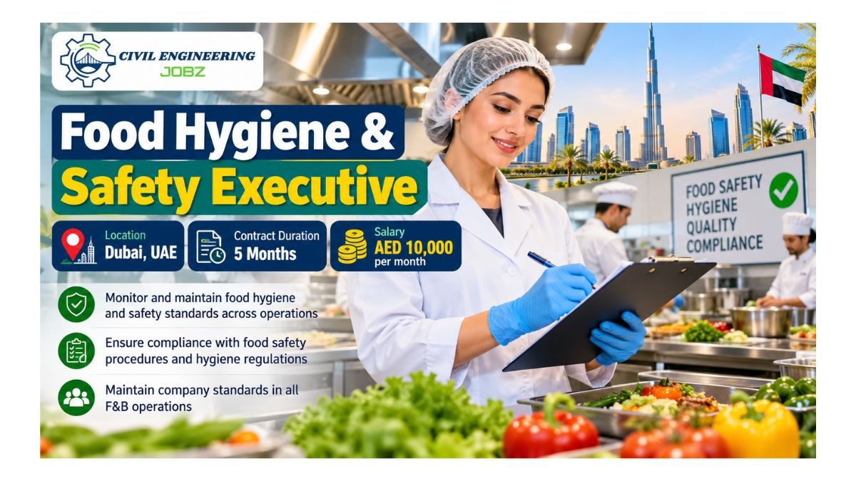 Food Hygiene & Safety Executive Jobs Dubai 2026