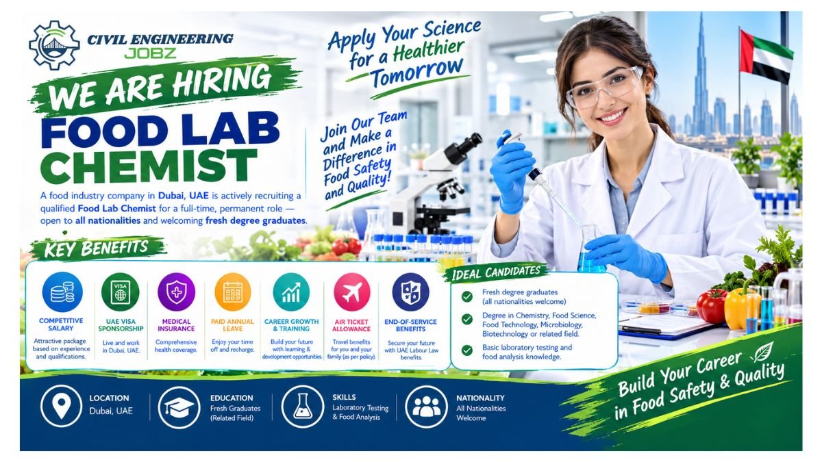Food Lab Chemist Jobs Dubai UAE 2026